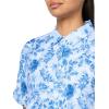 image:imageGloria Vanderbilt Womens Daisy Short Sleeve HighLow Button Down Shirt StandardCool Lagoon  Toile De Jouy