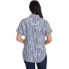 image:imageGloria Vanderbilt Womens Daisy Short Sleeve HighLow Button Down Shirt StandardNaval Blue Prairie Stripe
