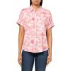 image:imageGloria Vanderbilt Womens Daisy Short Sleeve HighLow Button Down Shirt StandardGuava Ice  Toile De Jouy