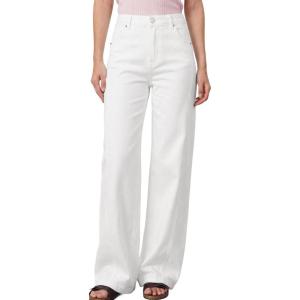 image:imageAstylish Womens 2026 High Waisted Wide Leg Jeans Front Seam Straight Denim PantsWhite