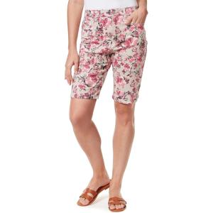 image:imageGloria Vanderbilt Womens Amanda Bermuda ShortStonewoodwindblown Floral