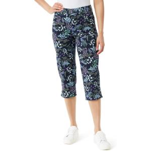 image:imageGloria Vanderbilt Womens Amanda Capri with High Rise Straight StandardMidnight Affair Riviera Mead  Hem Slits