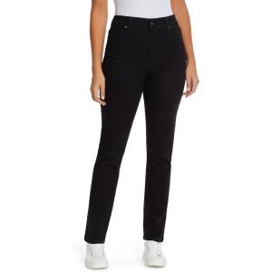 image:imageGloria Vanderbilt Womens Amanda Corduroy Slim High Rise Pant RegularBlack Rinse