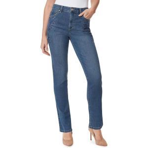 image:imageGloria Vanderbilt Womens Amanda Corduroy Slim High Rise Pant RegularHayman  Embroidery