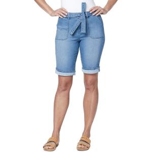image:imageGloria Vanderbilt Womens Chic Self Belted Bermuda ShortDriggs
