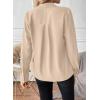 image:imageAstylish Womens Bow Tie Neck Tops 2026 Long Sleeve Trendy Business Work Blouses Elegant Dressy Casual ShirtsApricot