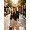 image:imageAstylish Womens Bow Tie Neck Tops 2026 Long Sleeve Trendy Business Work Blouses Elegant Dressy Casual ShirtsBlack