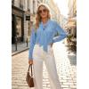 image:imageAstylish Womens Bow Tie Neck Tops 2026 Long Sleeve Trendy Business Work Blouses Elegant Dressy Casual ShirtsBlue