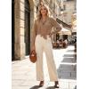 image:imageAstylish Womens Bow Tie Neck Tops 2026 Long Sleeve Trendy Business Work Blouses Elegant Dressy Casual ShirtsCamel