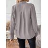 image:imageAstylish Womens Bow Tie Neck Tops 2026 Long Sleeve Trendy Business Work Blouses Elegant Dressy Casual ShirtsGray