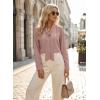 image:imageAstylish Womens Bow Tie Neck Tops 2026 Long Sleeve Trendy Business Work Blouses Elegant Dressy Casual ShirtsPink