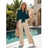 image:imageAstylish Womens Bow Tie Neck Tops 2026 Long Sleeve Trendy Business Work Blouses Elegant Dressy Casual ShirtsSea Green