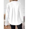 image:imageAstylish Womens Bow Tie Neck Tops 2026 Long Sleeve Trendy Business Work Blouses Elegant Dressy Casual ShirtsWhite