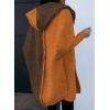 image:imageAstylish Women 2026 Fall Outfits Open Front Long Sleeve Hooded Knit Cardigan Sweaters Color Block Outwear CoatsZ Coffee