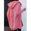 image:imageAstylish Women 2026 Fall Outfits Open Front Long Sleeve Hooded Knit Cardigan Sweaters Color Block Outwear CoatsZ Coral Paradise