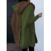 image:imageAstylish Women 2026 Fall Outfits Open Front Long Sleeve Hooded Knit Cardigan Sweaters Color Block Outwear CoatsZ Four Leaf Clover