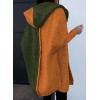 image:imageAstylish Women 2026 Fall Outfits Open Front Long Sleeve Hooded Knit Cardigan Sweaters Color Block Outwear CoatsZ Mustard