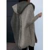 image:imageAstylish Women 2026 Fall Outfits Open Front Long Sleeve Hooded Knit Cardigan Sweaters Color Block Outwear CoatsZ Sleet