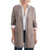image:imageAstylish Womens Open Front Long Sleeve Belted Knit Cardigan Sweaters Trendy 2025 Outwear Coats with PocketsBrown