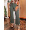 image:imageAstylish Womens High Waisted Jeans Stretchy Flared Straight Leg Loose Trendy Raw Hem Denim PantsFour Leaf Clover