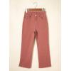 image:imageAstylish Womens High Waisted Jeans Stretchy Flared Straight Leg Loose Trendy Raw Hem Denim PantsMineral Red