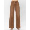 image:imageAstylish Womens High Waisted Wide Leg Straight JeansBrown