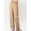 image:imageAstylish Womens High Waisted Wide Leg Straight JeansKhaki