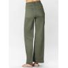 image:imageAstylish Womens High Waisted Wide Leg Straight JeansMist Green