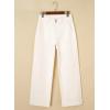 image:imageAstylish Womens High Waisted Wide Leg Straight JeansWhite