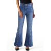 image:imageAstylish Womens Trendy Wide Leg Jeans High Waisted Stretchy Ankle Bootcut Jeans Straight Denim Pants with Slanted PocketsAshleigh Blue