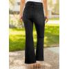 image:imageAstylish Womens Trendy Wide Leg Jeans High Waisted Stretchy Ankle Bootcut Jeans Straight Denim Pants with Slanted PocketsBlack