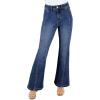 image:imageAstylish Womens Trendy Wide Leg Jeans High Waisted Stretchy Ankle Bootcut Jeans Straight Denim Pants with Slanted PocketsNavy Blue