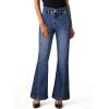 image:imageAstylish Womens Trendy Wide Leg Jeans High Waisted Stretchy Ankle Bootcut Jeans Straight Denim Pants with Slanted PocketsNavy Blue
