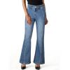image:imageAstylish Womens Trendy Wide Leg Jeans High Waisted Stretchy Ankle Bootcut Jeans Straight Denim Pants with Slanted PocketsSky Blue