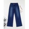 image:imageAstylish Womens Wide Leg Jeans High Waisted Stretchy Straight Leg Jeans Loose Trendy Denim Pants with PocketBlue Sapphire