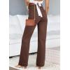 image:imageAstylish Womens Wide Leg Jeans High Waisted Stretchy Straight Leg Jeans Loose Trendy Denim Pants with PocketCoffee