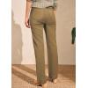 image:imageAstylish Womens Wide Leg Jeans High Waisted Stretchy Straight Leg Jeans Loose Trendy Denim Pants with PocketJungle Green