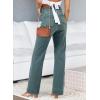 image:imageAstylish Womens Wide Leg Jeans High Waisted Stretchy Straight Leg Jeans Loose Trendy Denim Pants with PocketPrussian Blue