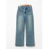 image:imageAstylish Womens Wide Leg Jeans High Waisted Stretchy Straight Leg Jeans Loose Trendy Denim Pants with PocketPrussian Blue