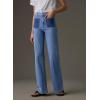 image:imageAstylish Womens Wide Leg Jeans High Waisted Stretchy Straight Leg Jeans Loose Trendy Denim Pants with PocketSky Blue