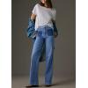 image:imageAstylish Womens Wide Leg Jeans High Waisted Stretchy Straight Leg Jeans Loose Trendy Denim Pants with PocketSky Blue