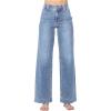 image:imageAstylish Womens High Waisted Wide Leg Straight JeansBeau Blue