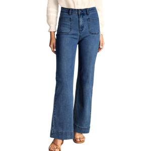 image:imageAstylish Womens Wide Leg Jeans High Waisted Stretchy Straight Leg Jeans Loose Trendy Denim Pants with PocketBlue Sapphire