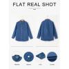 image:imageAstylish Women Denim Shirts Button Down Blouse V Neck Casual TopsAshleigh Blue