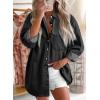 image:imageAstylish Women Denim Shirts Button Down Blouse V Neck Casual TopsBlack