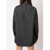 image:imageAstylish Women Denim Shirts Button Down Blouse V Neck Casual TopsDark Grey