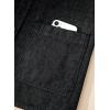 image:imageAstylish Womens Denim Shirt Long Sleeve Button Down Jean Shacket Top with PocketsBlack