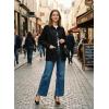 image:imageAstylish Womens Denim Shirt Long Sleeve Button Down Jean Shacket Top with PocketsBlack