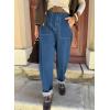 image:imageAstylish Jeans for Women Baggy Barrel High Waisted Stretchy Straight Leg Jean Trendy 2026 Boyfriend Denim PantsSky Blue