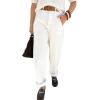 image:imageAstylish Jeans for Women Baggy Barrel High Waisted Stretchy Straight Leg Jean Trendy 2026 Boyfriend Denim PantsWhite